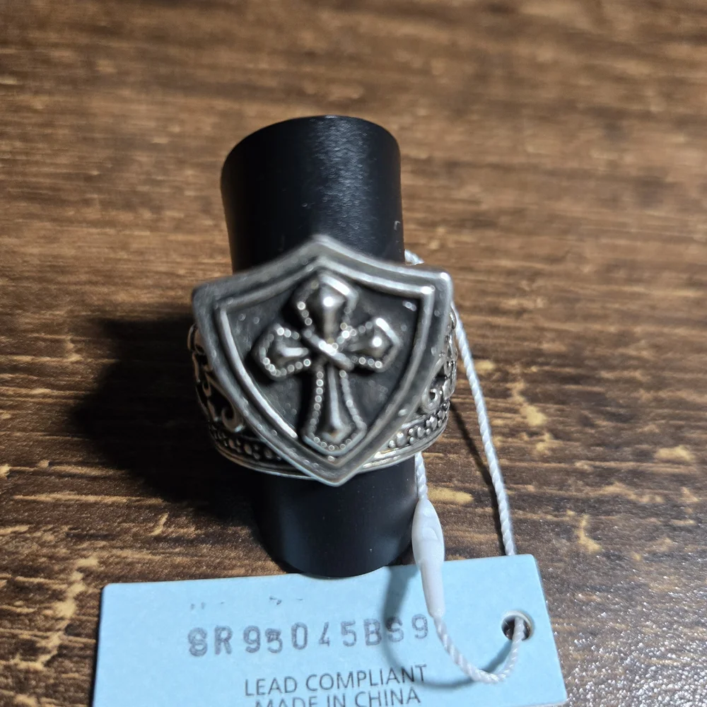 Stigma Beauty Shield Ring with Cross Design Size 10‎ New With Tag